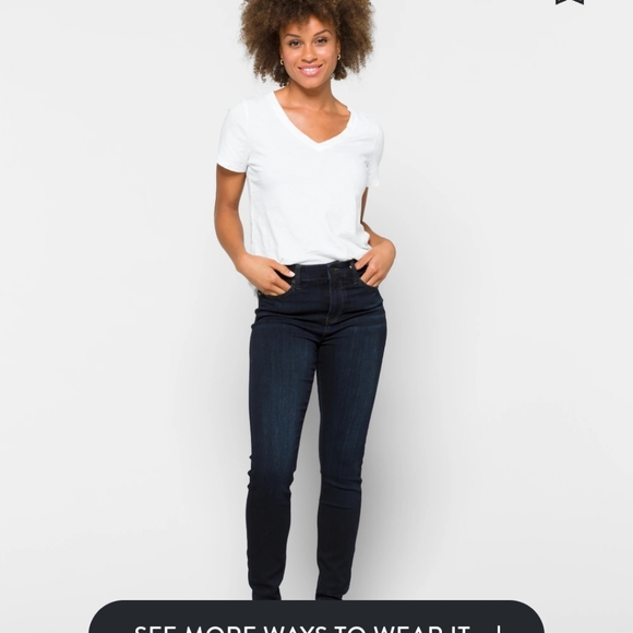 Dark Wash High Rise Skinny Jeans - Picture 2 of 5